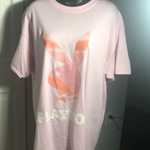 Authentic Pink Playboy Short Sleeve TShirt Sz L